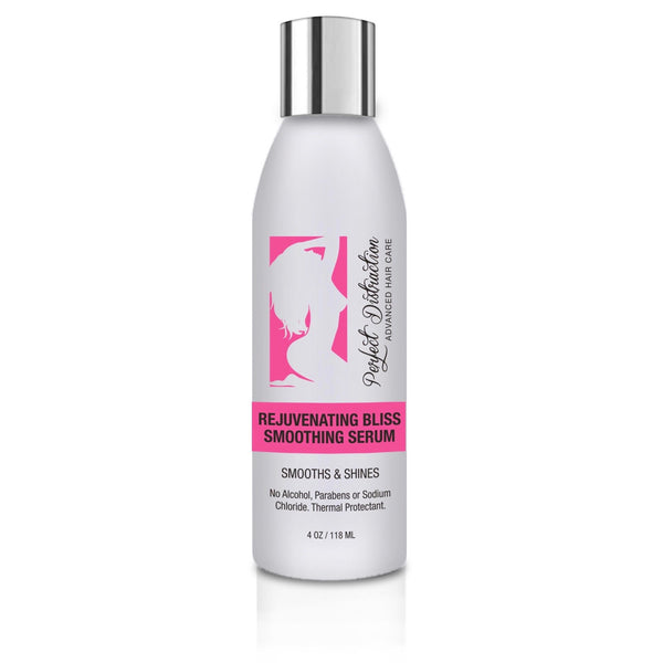 Smooth serum helps with frizz, great for silk presses