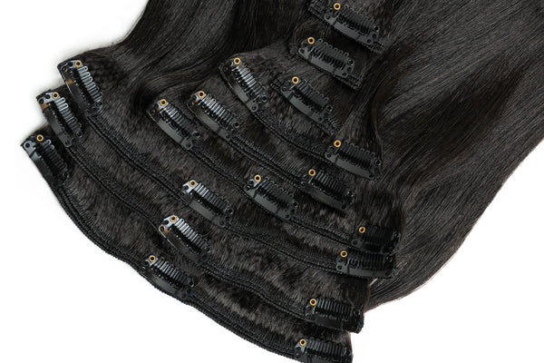 Textured Straight Clip-ins